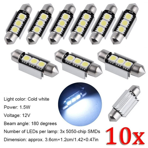 10x 12v 5050 smd - 10x, led