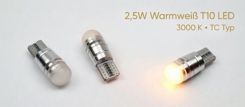 T10 led 5w 3000k - led, 2,5w