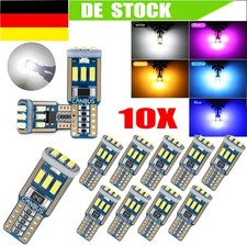 10x T10 W 5W CANBUS SMD LED