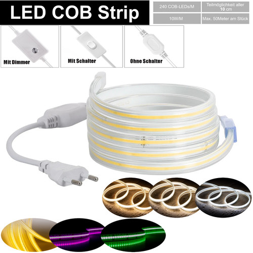 230v cob led streifen - 230v,