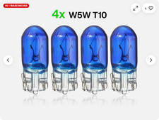 4x W5W T10 Halogen Look