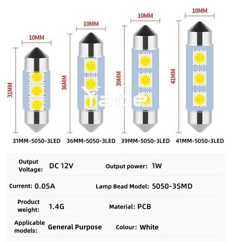 31mm 3smd led auto - 3smd,