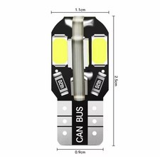 5x W5W T10 LED 12V 5W Lampe
