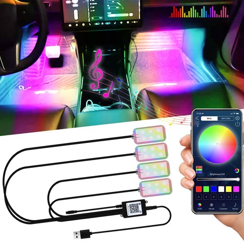 Rgb innenraumbeleuchtung - 4x,